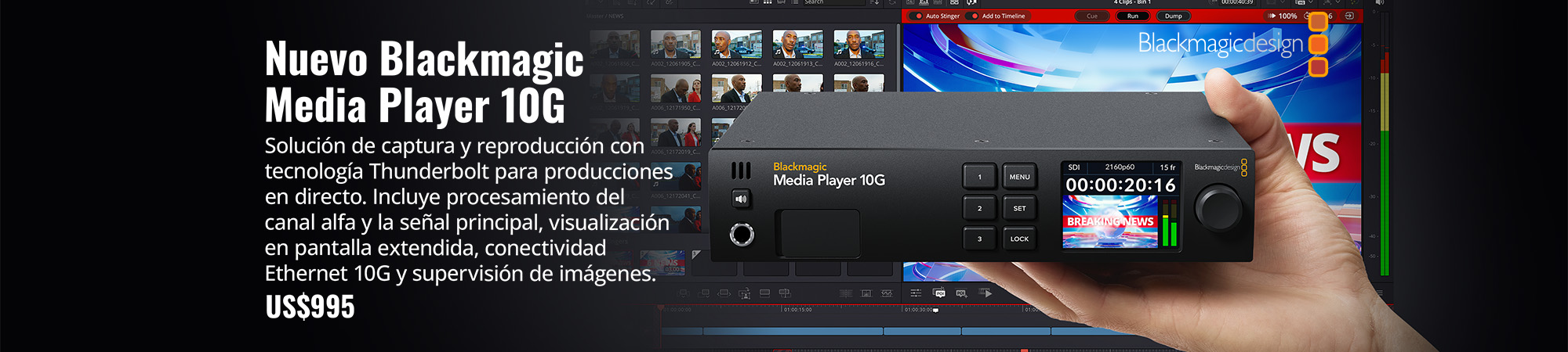 Blackmagic Media Player 10G_Slider